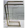 Image 1 : Gold-Like Towel Rack, 18L x 9W x 30H