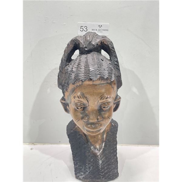 African Woman Wood Carving