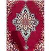 Image 2 : Indian Area Rug 60" x 39" Red Decorative Wool Carpet