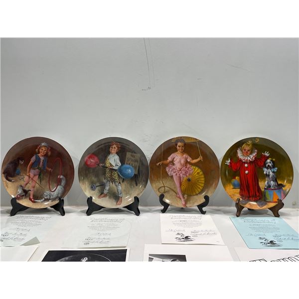 Mc Clelland Childrens Circus Collection, on Knowles Fine China with Certificate of Authenticity