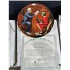 Image 8 : Norman Rockwell Plate Collection "Heritage Collection" Limited Edition W/Cert of Authenticity QTY8