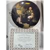 Image 14 : Norman Rockwell Ltd. Ed. Plate Collection "Rockwell's Light Campaign" W/Cert of Auth. QTY7