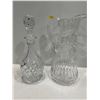 Image 1 : Set of Crystal includes Decanter and Pitcher