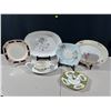 Image 1 : Assorted Bone China Serving Trays with Wedgewood Gravy Boat Gold Medallion