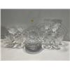 Image 1 : Collection of Crystal, 8 Small Goblets, 8 Medium Goblets, 8 Small Edible/Appetizer Plates