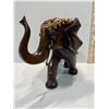 Image 2 : Vintage Indian Hindu Wooden Resin Elephant 14L x 10H