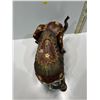 Image 4 : Vintage Indian Hindu Wooden Resin Elephant 14L x 10H