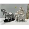 Image 2 : Collection of Assorted Decorative Elephant Statues