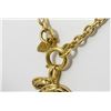 Image 3 : Chanel Gold-tone Metal CC Quilted Logo Pendant Necklace