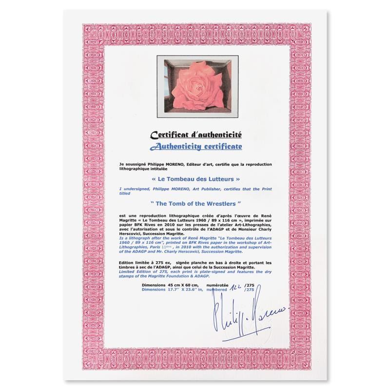 Le Tombeau des Lutteurs (The Tomb of the Wrestlers) by Rene Magritte