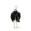 Image 3 : Prada Fur Face Bag Charm Fur Black