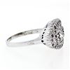 Image 5 : Antique Art Deco 14K White Gold 1.45 ctw 2 Old European Diamond Pave Cluster Rin