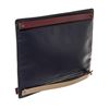 Image 3 : Valentino Navy Blue Leather Double Zip Clutch