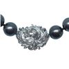 Image 2 : Pearl and Diamond Necklace - 14KT White Gold