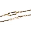 Image 6 : UNIQUE Vintage 18K Yellow Gold 20" Twisted & Open Bar Link Chain Necklace 16.08g