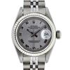 Image 1 : Rolex Ladies Stainless Steel Slate Grey Roman 26MM With Jubilee Band