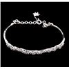 Image 1 : 0.87 ctw Diamond Bracelet - 14KT White Gold