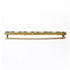 Image 4 : Antique Victorian 14K Yellow Gold Green Tourmaline Pearl Milgrain Bar Brooch Pin