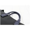 Image 2 : Gucci Black Navy Blue Leather Cosmopolis Tote Bag