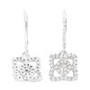 Image 3 : Rhodium Plated 0.56ctw Diamond Earrings