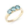 Image 2 : 14KT Yellow Gold 1.26ctw Blue Diamond Ring