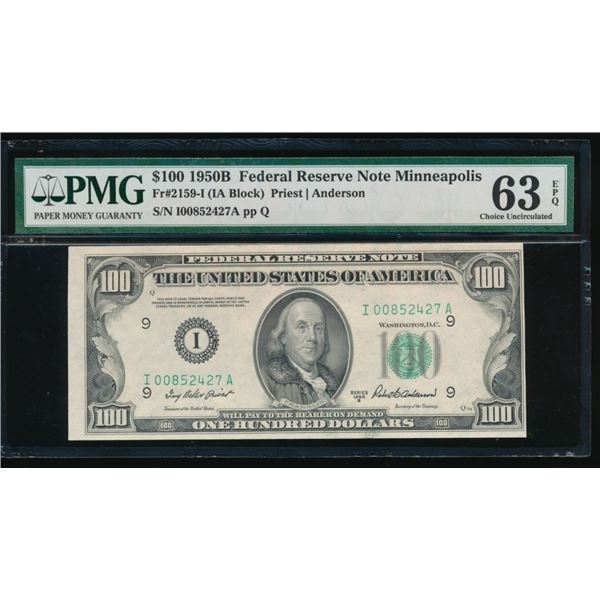 1950B $100 Minneapolis FRN PMG 63EPQ