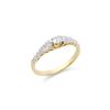 Image 2 : 14KT Yellow Gold 0.40ctw Diamond Ring