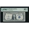 Image 1 : 1935B $1 STAR Silver Certificate PMG 63EPQ