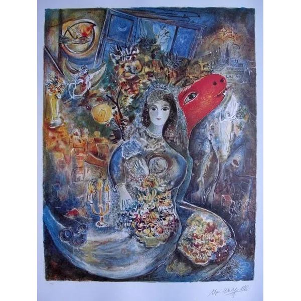 Bella Limited Edition Lithograph by Marc Chagall