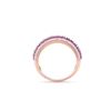 Image 4 : 14KT Rose Gold 1.56ctw Ruby and Diamond Diamond Ring