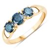 Image 1 : 14KT Yellow Gold 1.00ctw Blue Diamond Ring