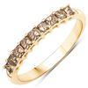 Image 1 : 14KT Yellow Gold 0.50ctw Champagne Diamond Ring