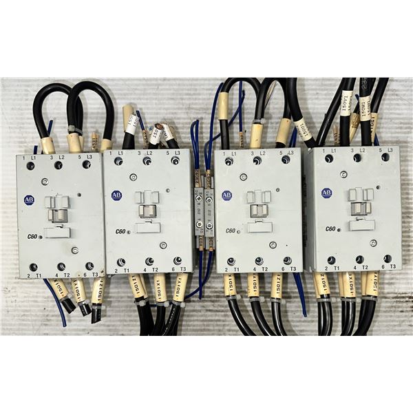 Lot of (4) Allen Bradley #100-C60D*00 Series B Contactors