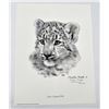 Image 2 : Charles Frace Snow Leopard Cub Signed Print