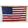 Image 1 : 50 Star US Military Gold Fringe American Flag