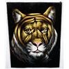 Image 1 : Mid Century Velvet Painting Tiger