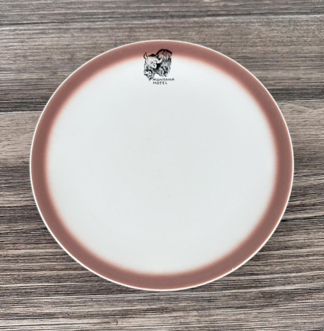 Montana Hotel Anaconda Montana Dining China Plate