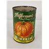 Image 1 : Wolferman's Pumpkin Tin Can with Label