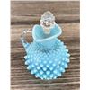 Image 1 : Fenton Glass Blue Hobnail Cruet
