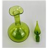 Image 3 : Blenko Glass Winslow Anderson Decanter 37 Olive