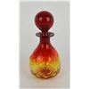 Image 1 : Blenko Glass 6037 Bubble Decanter Tangerine