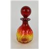 Image 2 : Blenko Glass 6037 Bubble Decanter Tangerine