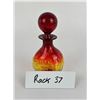 Image 5 : Blenko Glass 6037 Bubble Decanter Tangerine