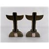 Image 2 : Cygnus Bronze Totem Pole Bookends