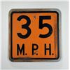 Image 1 : Vintage Montana Road Sign 35mph