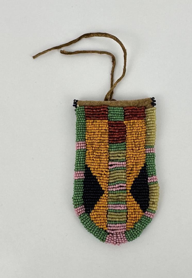 Native String Pouch Plains Native American Indian Beaded Pouch