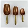 Image 1 : French Copper Graduated Scoop Set
