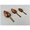 Image 3 : French Copper Graduated Scoop Set