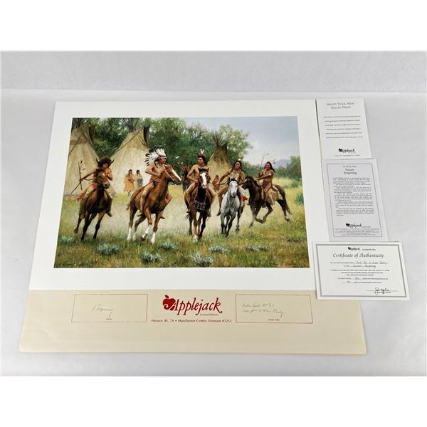 Susan Terpning Call For A War Party Artist Proof