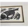 Image 3 : Dale Dearmond Chickadee Woodblock Print